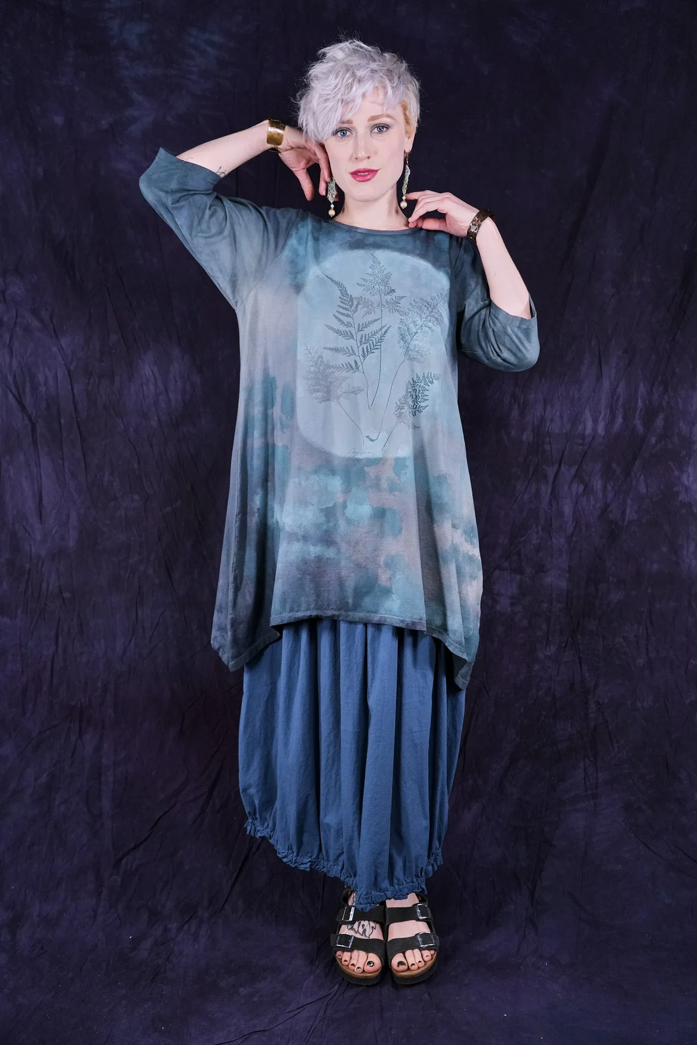 4184 Airy Lawn Skirt Echo Blue