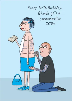 714 New Tattoo (Birthday Card)