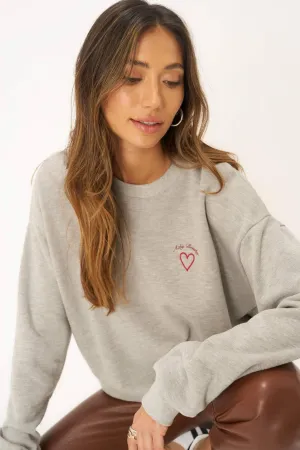 Achy Breaky Heart Sweatshirt by Project Social T | Heather Gray