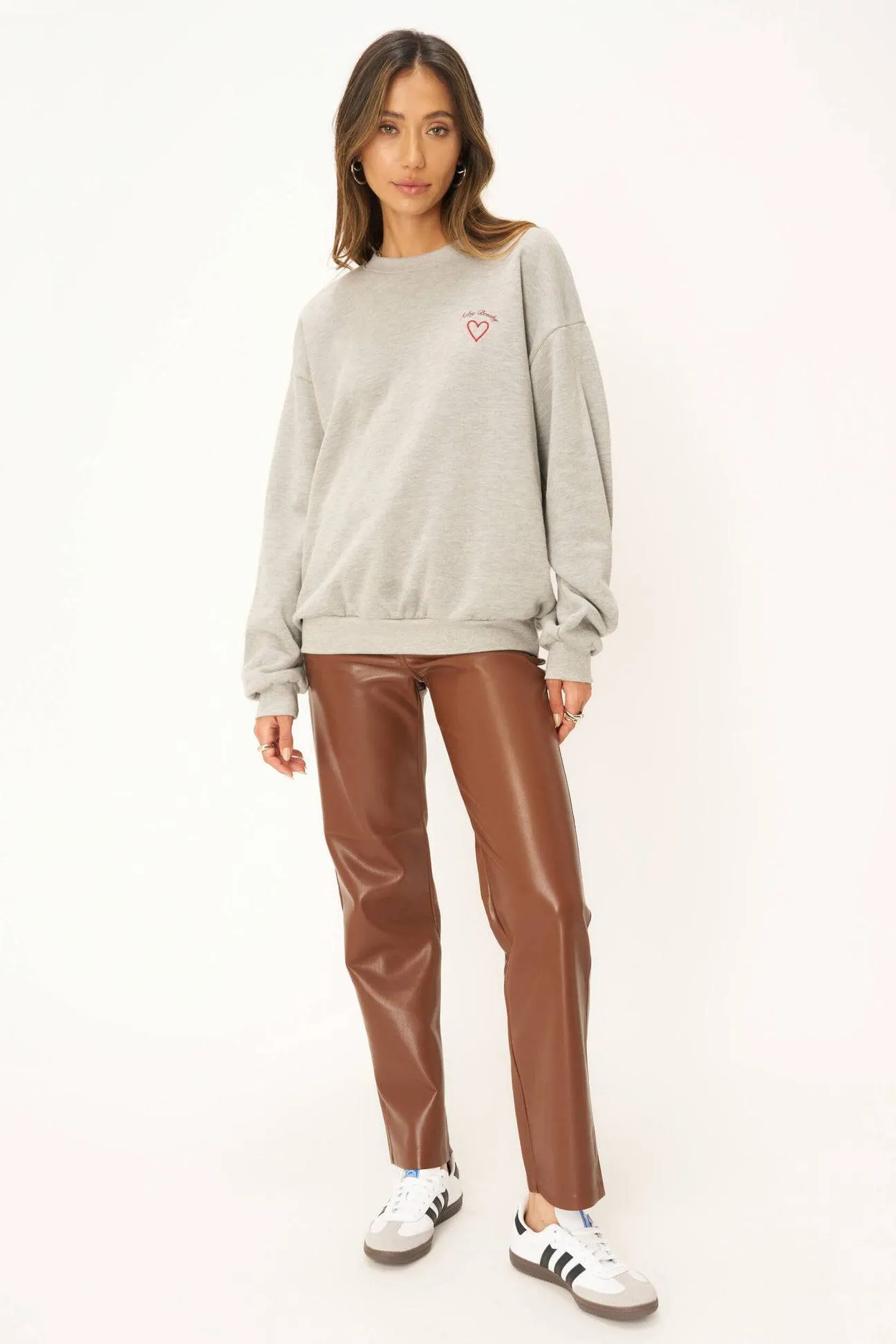 Achy Breaky Heart Sweatshirt by Project Social T | Heather Gray