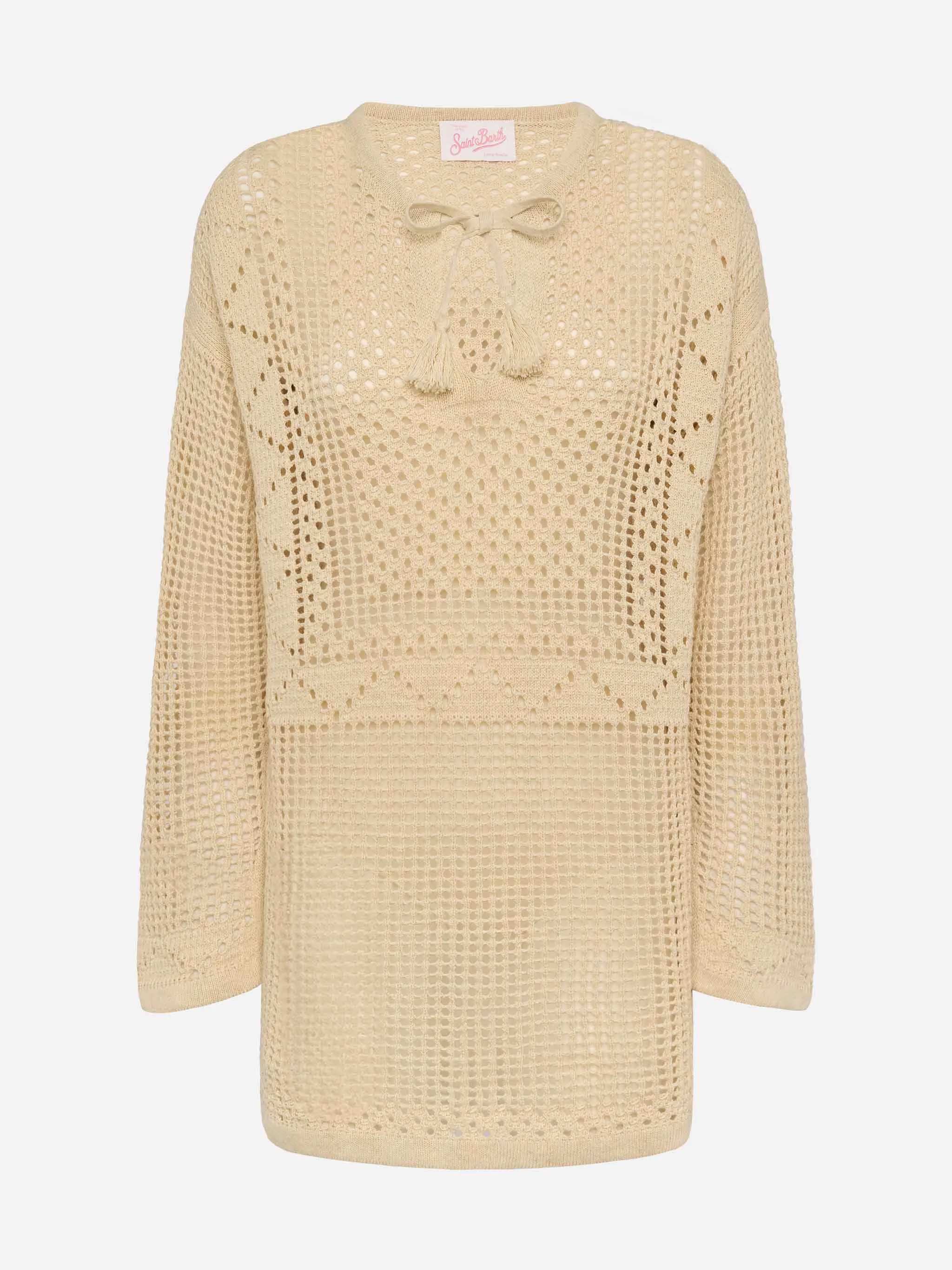 Alicia crochet mesh tunic