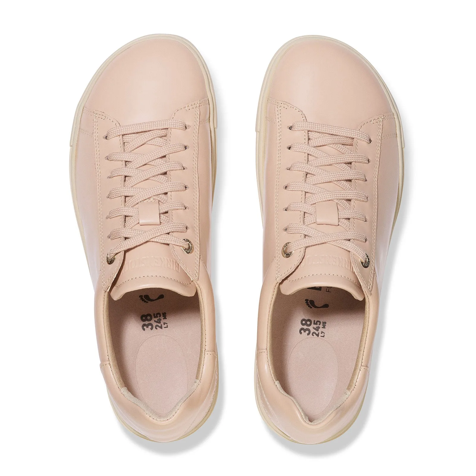 Birkenstock Bend Narrow Sneaker (Women) - Glossy New Beige Leather