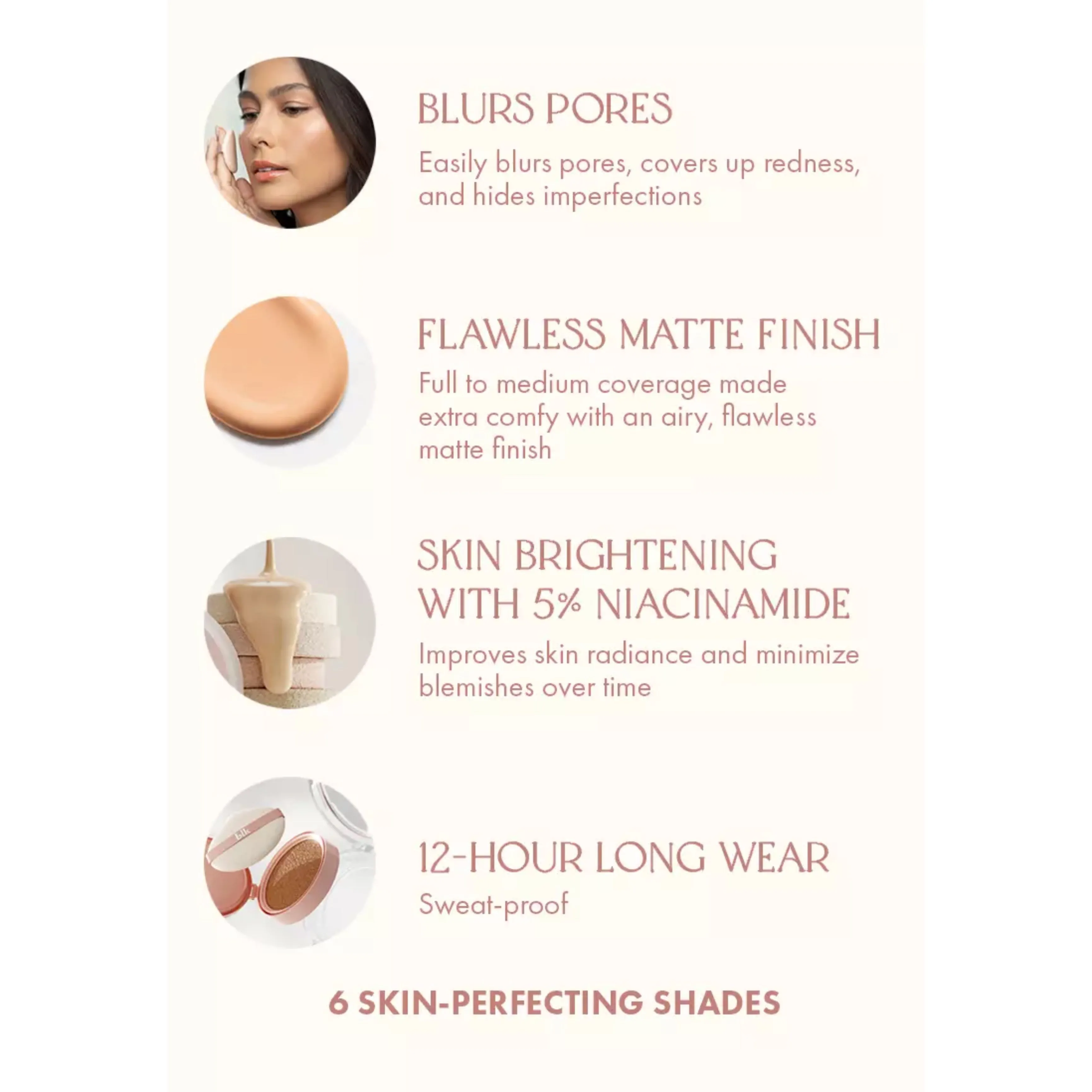 blk Cosmetics Airy Matte Cushion Foundation
