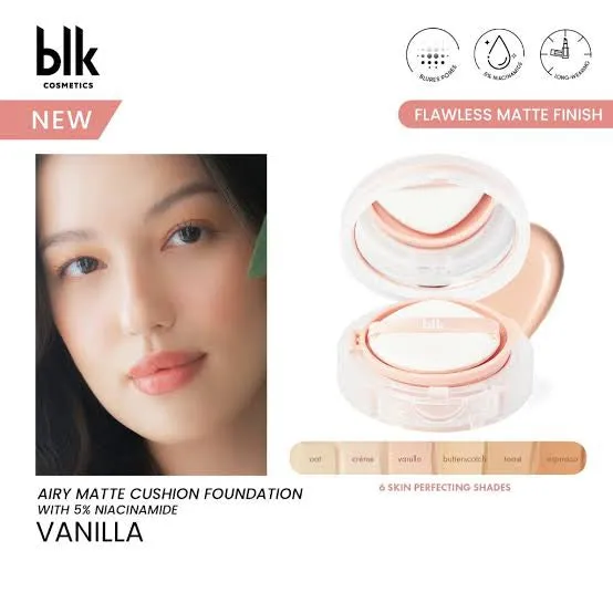 blk Cosmetics Airy Matte Cushion Foundation