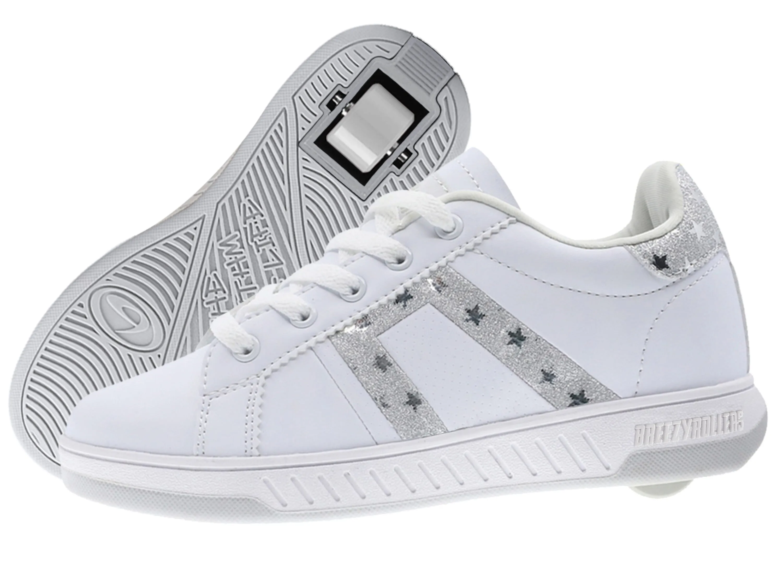 BREEZY ROLLERS 2186940 (WHITE-SILVER)