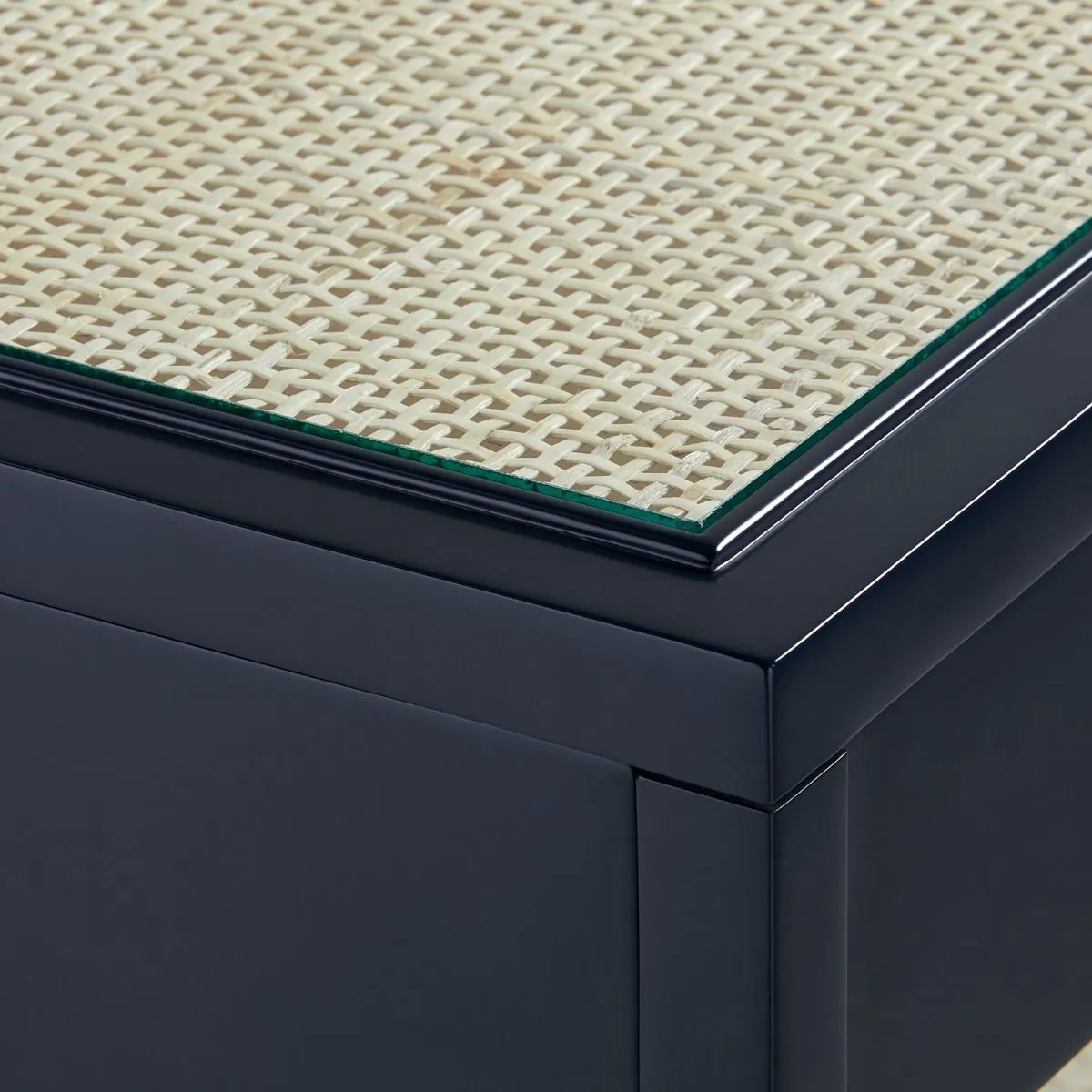Caanan 1-Drawer Side Table / Midnight Blue