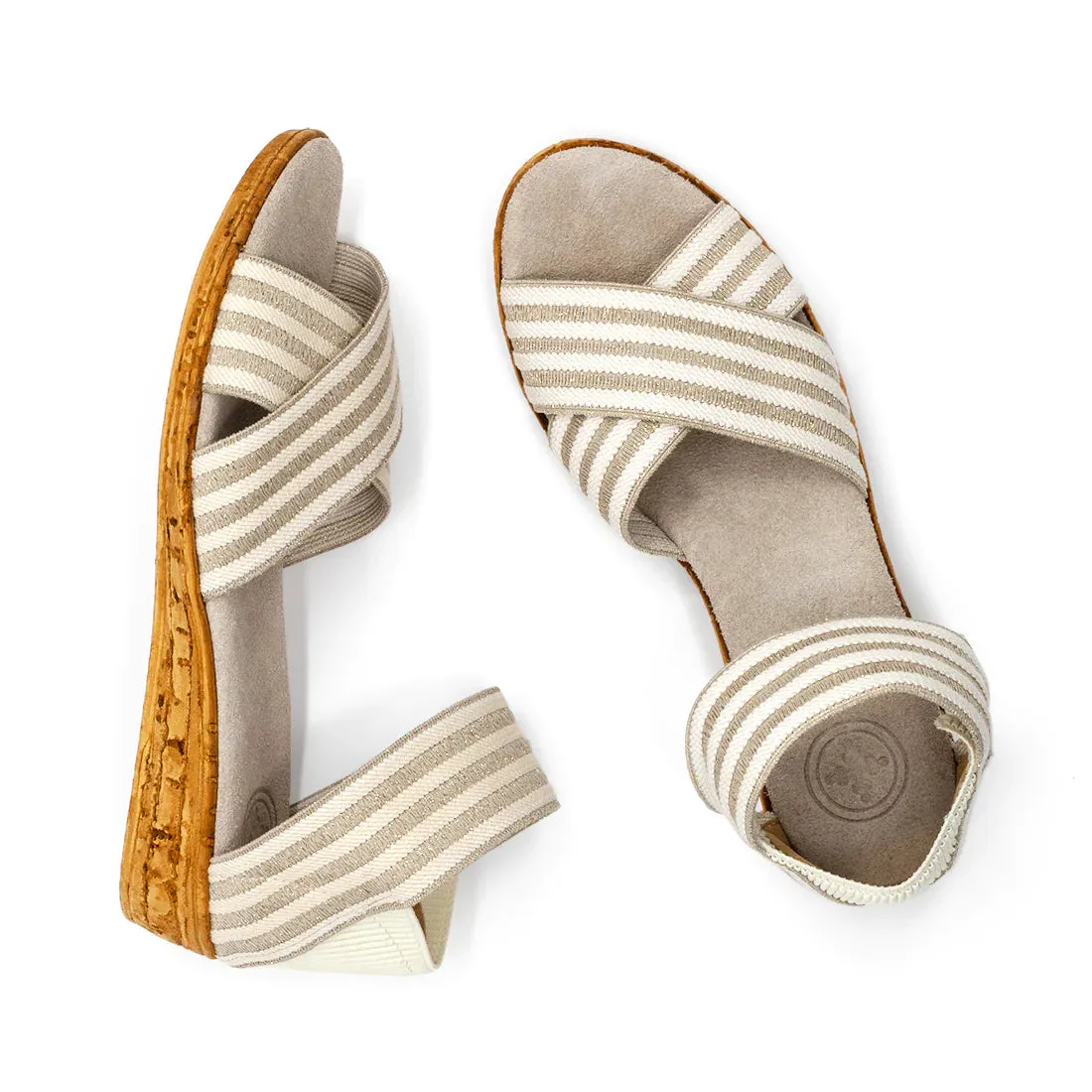 CHARLESTON SHOE PEACHTREE GOLD DUST STRIPE