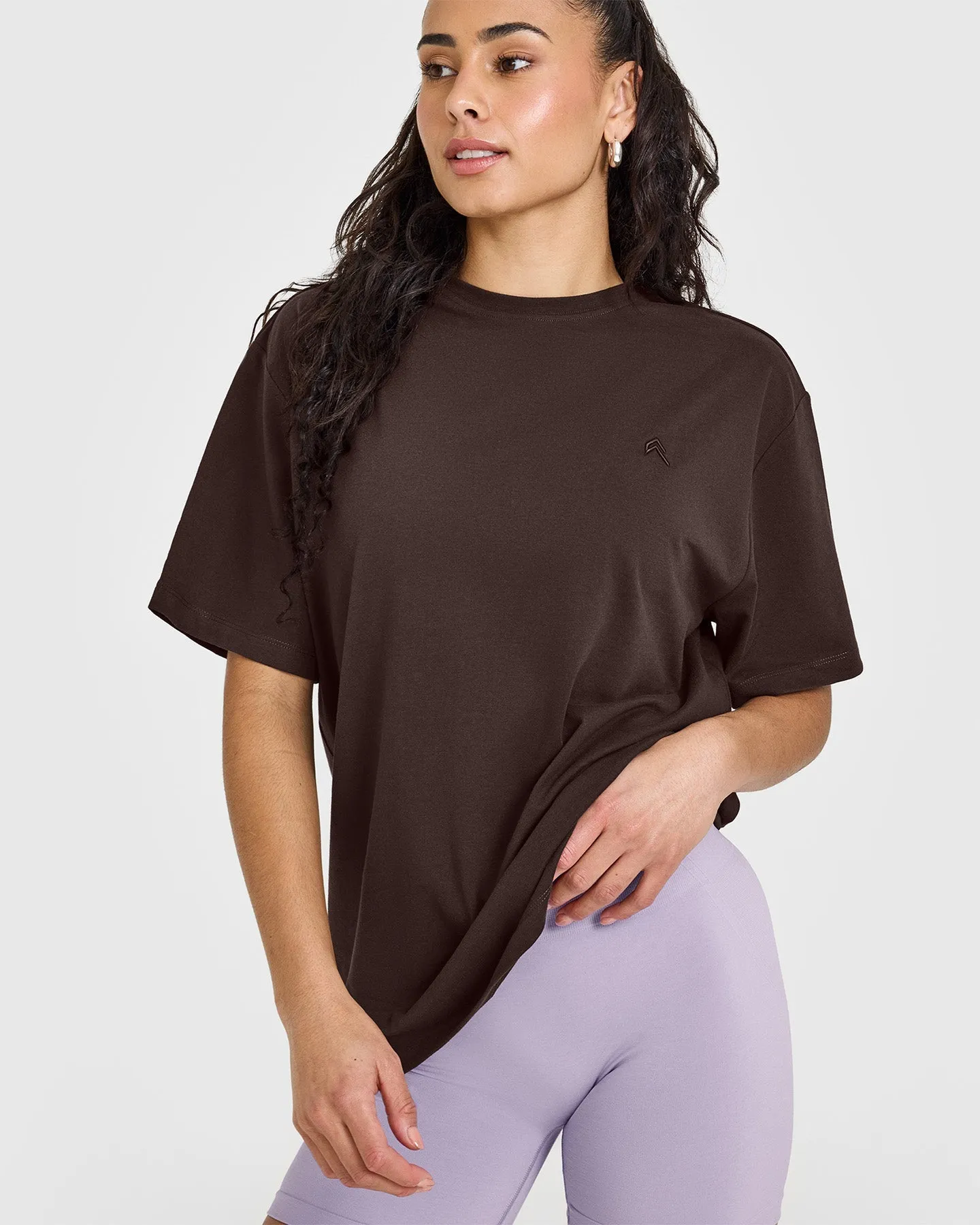 Classic Oversized Lightweight T-Shirt | 70% Cocoa