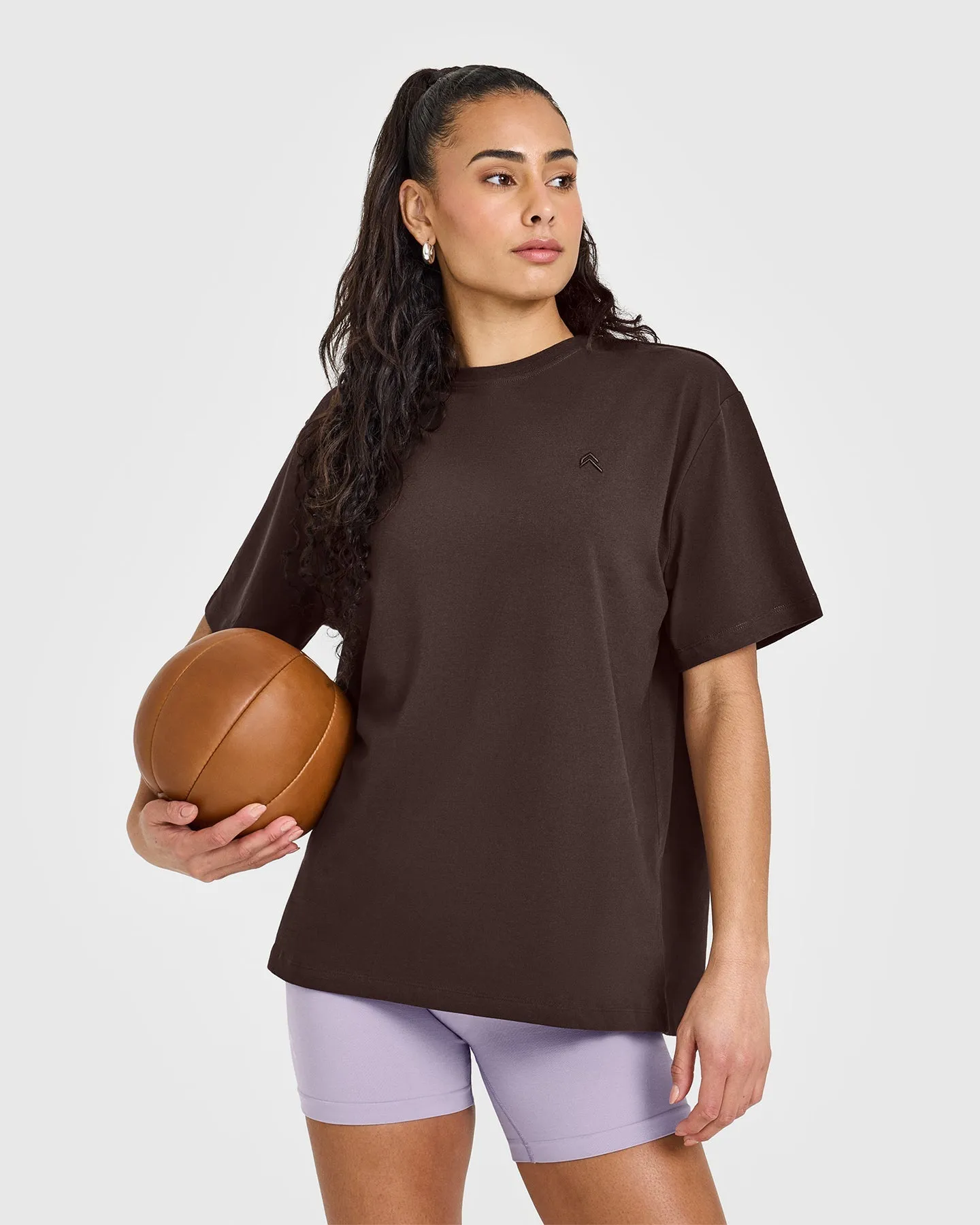 Classic Oversized Lightweight T-Shirt | 70% Cocoa