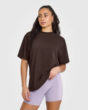 Classic Oversized Lightweight T-Shirt | 70% Cocoa