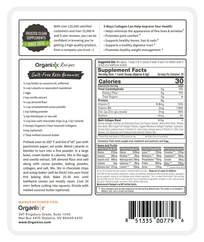 Clean Sourced Collagens | 30 servings