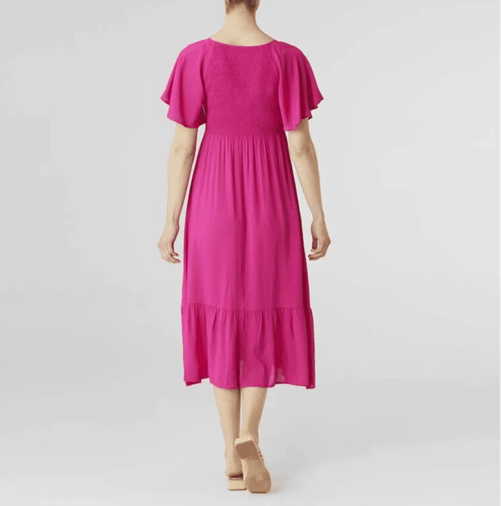 CLEARANCE - Saltwater Smocked V-Neck Dress
