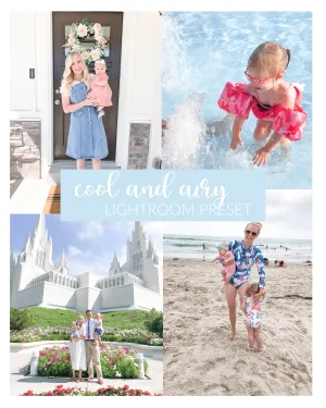 Cool and Airy Lightroom Mobile Preset