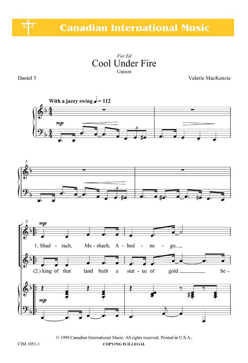 Cool Under Fire (Unison)