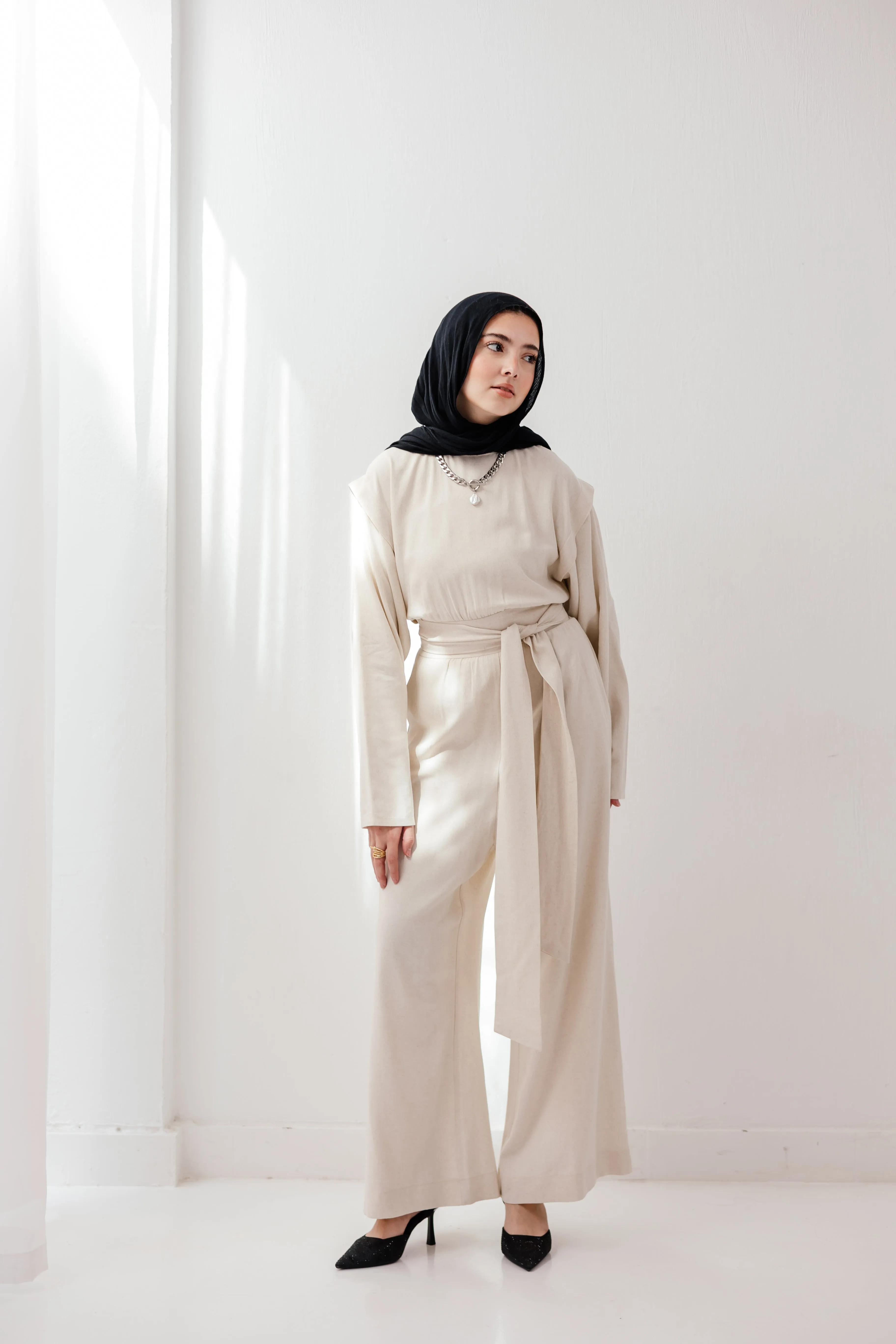 Dune Horizon Jumpsuit in sand