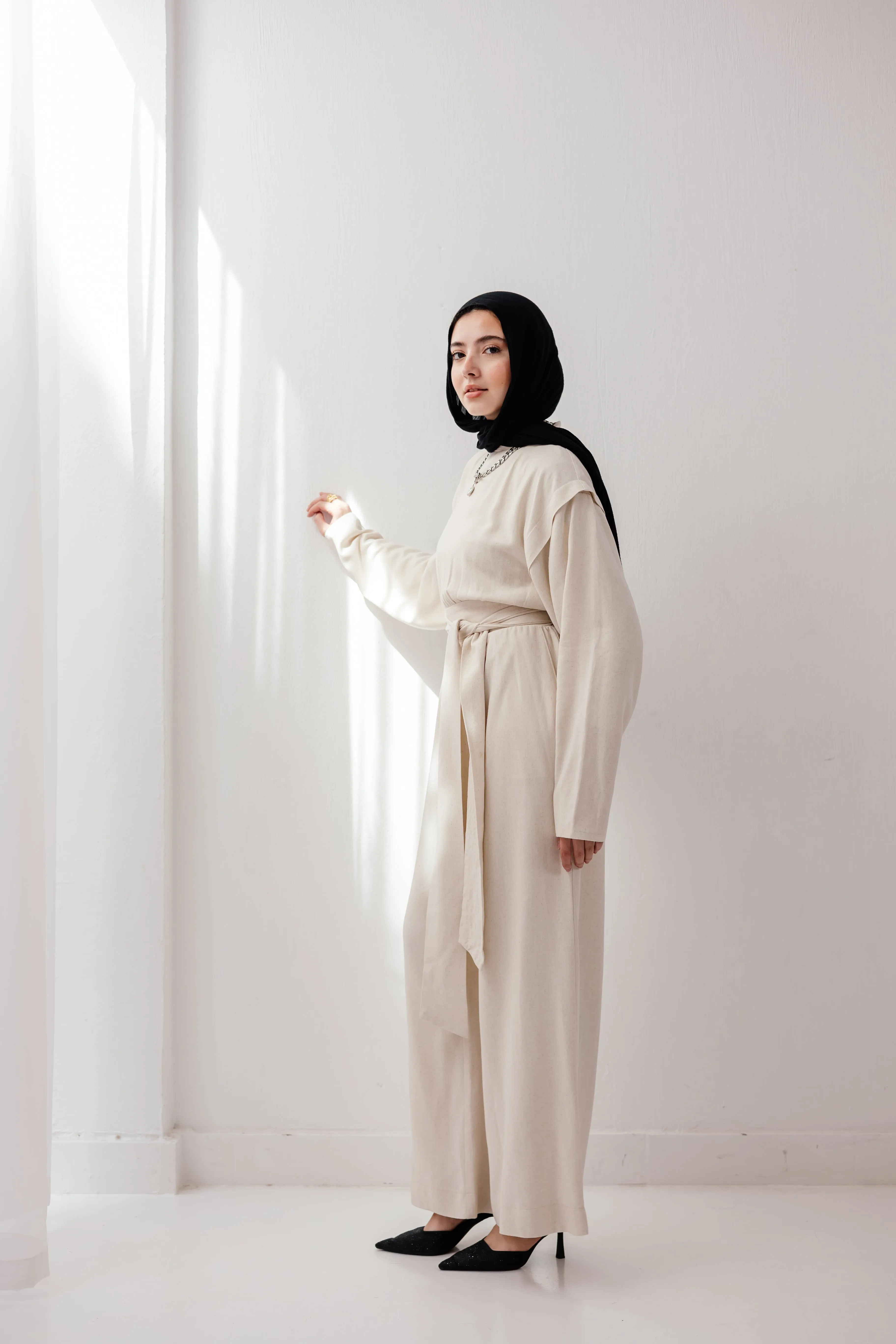 Dune Horizon Jumpsuit in sand