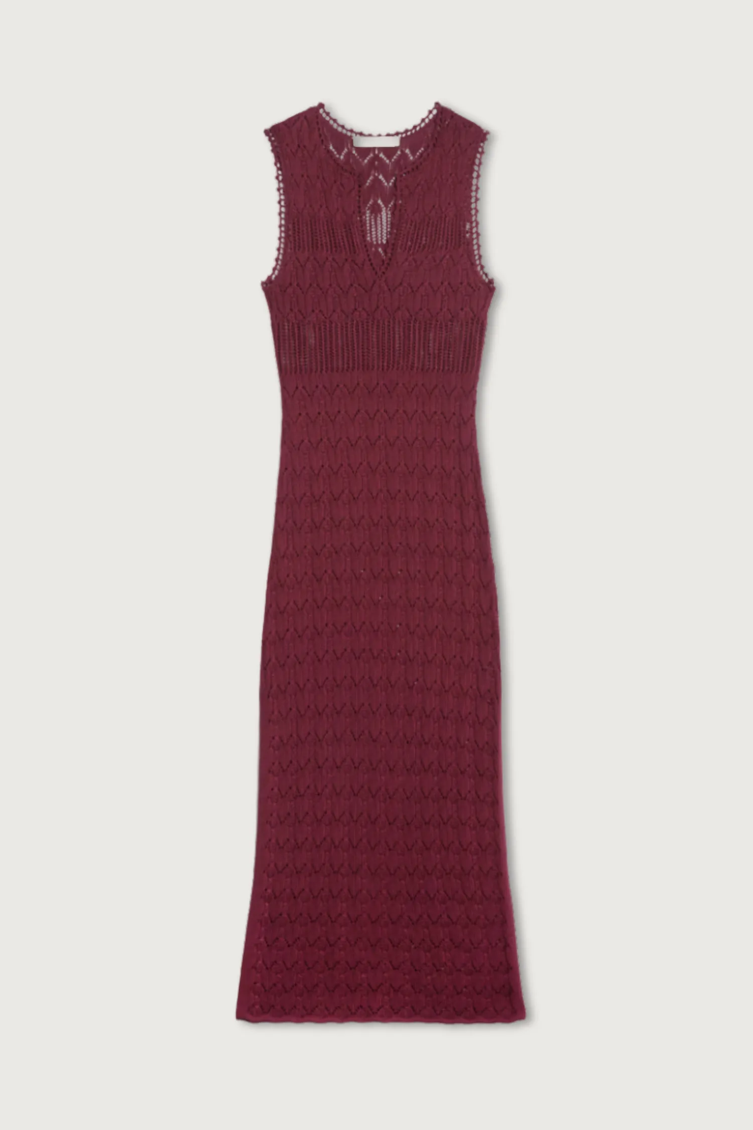 Elka Cotton Mercerise Dress Bordeaux