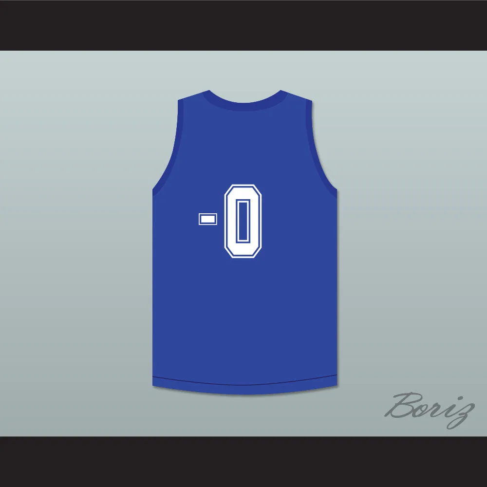 Ernest P. Worrell 0 Clean Sweep Blue Basketball Jersey Slam Dunk Ernest 1