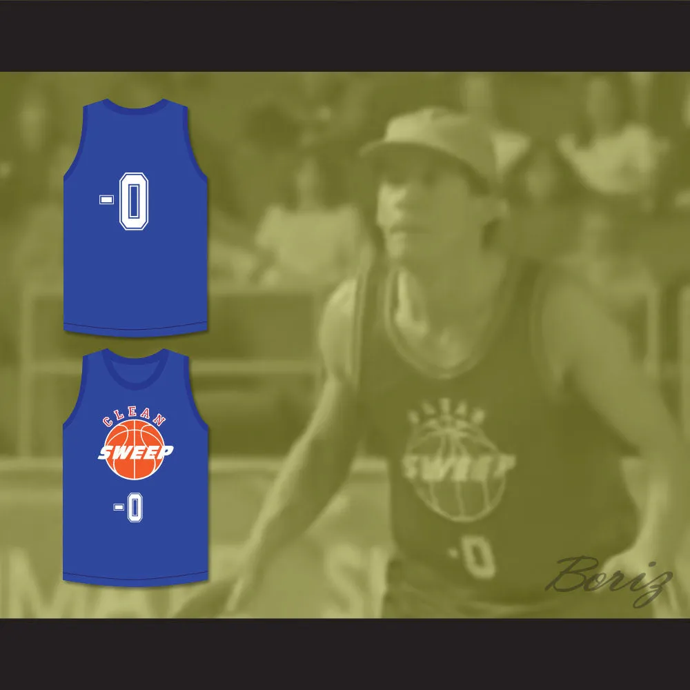Ernest P. Worrell 0 Clean Sweep Blue Basketball Jersey Slam Dunk Ernest 1