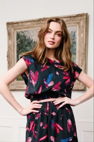 Gardenia Blouse in Mulberry Plume