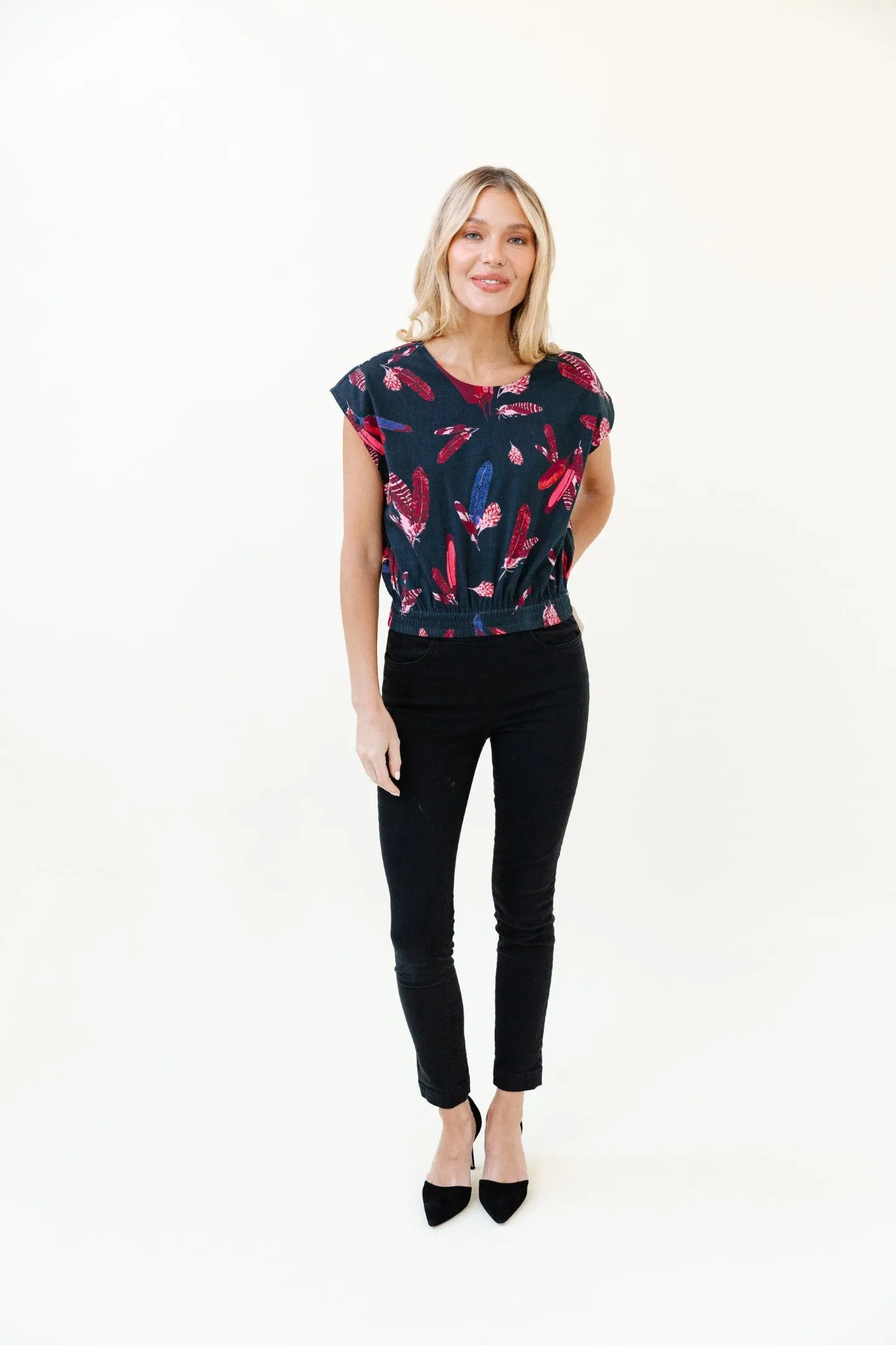 Gardenia Blouse in Mulberry Plume