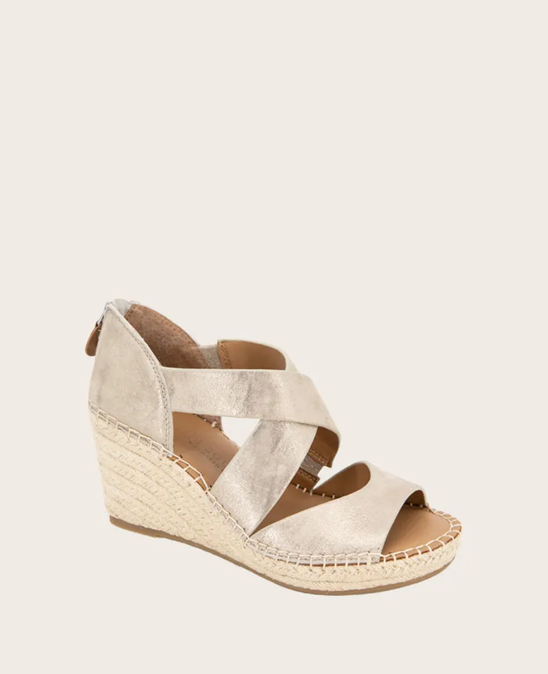 GENTLE SOULS - Corinne Leather Espadrille Wedge
