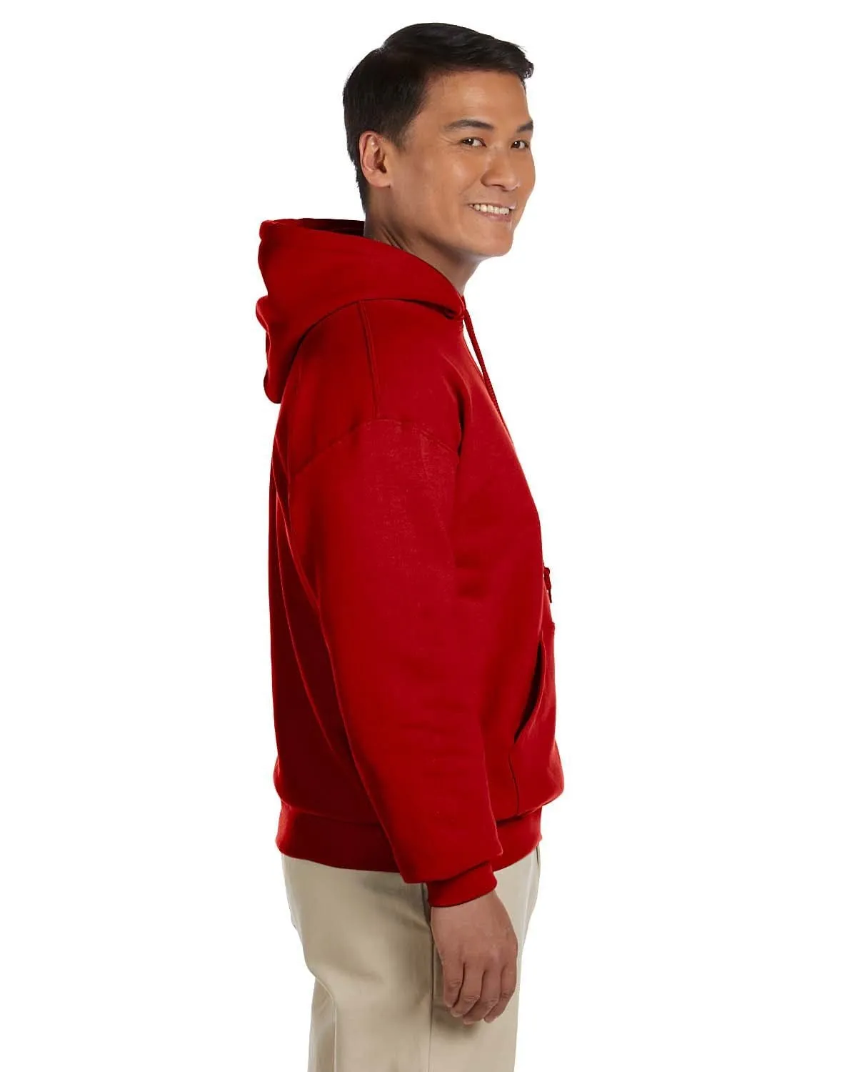 Gildan Lightweight 50/50 Hoodie Sweatshirt | Red