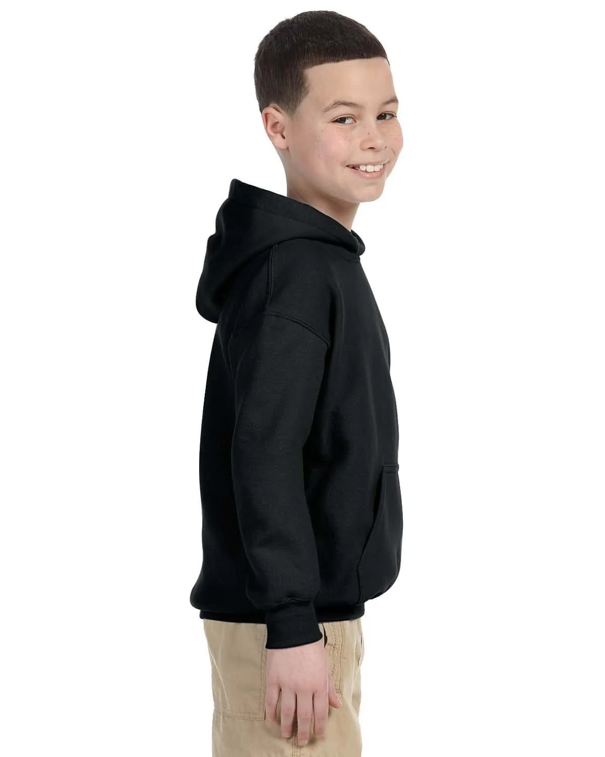 Gildan Youth Lightweight 50/50 Hoodie | Black