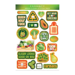 Green Clean Sticker Sheet