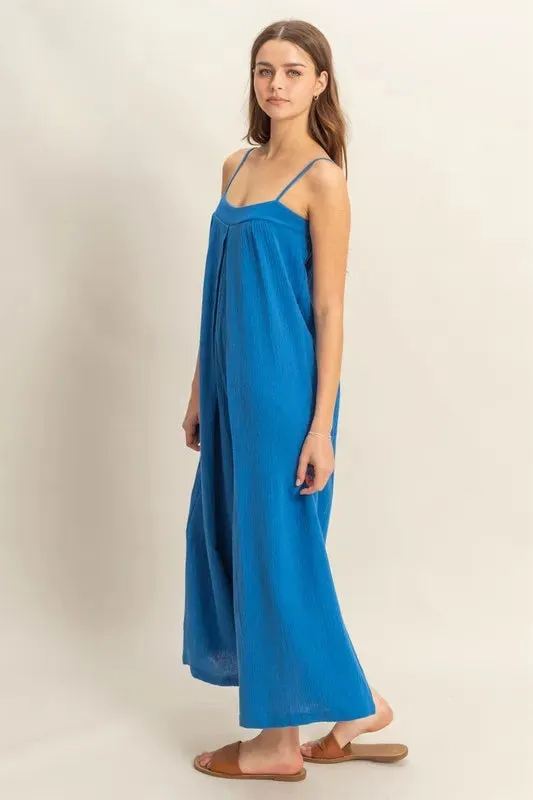 HYFVE Double Gauze Super Flowy Cami Jumpsuit