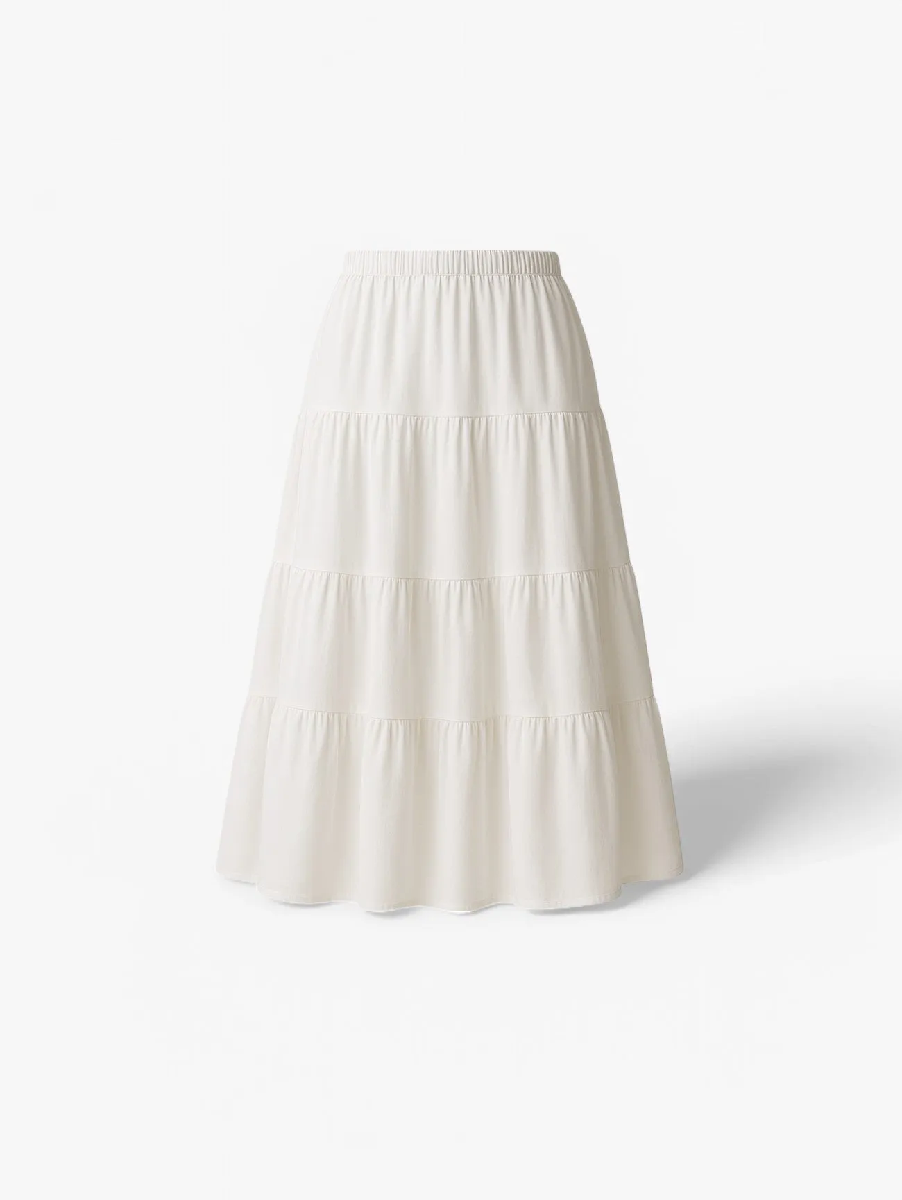 Jada | Women's Casual Summer Tiered Midi Skirt