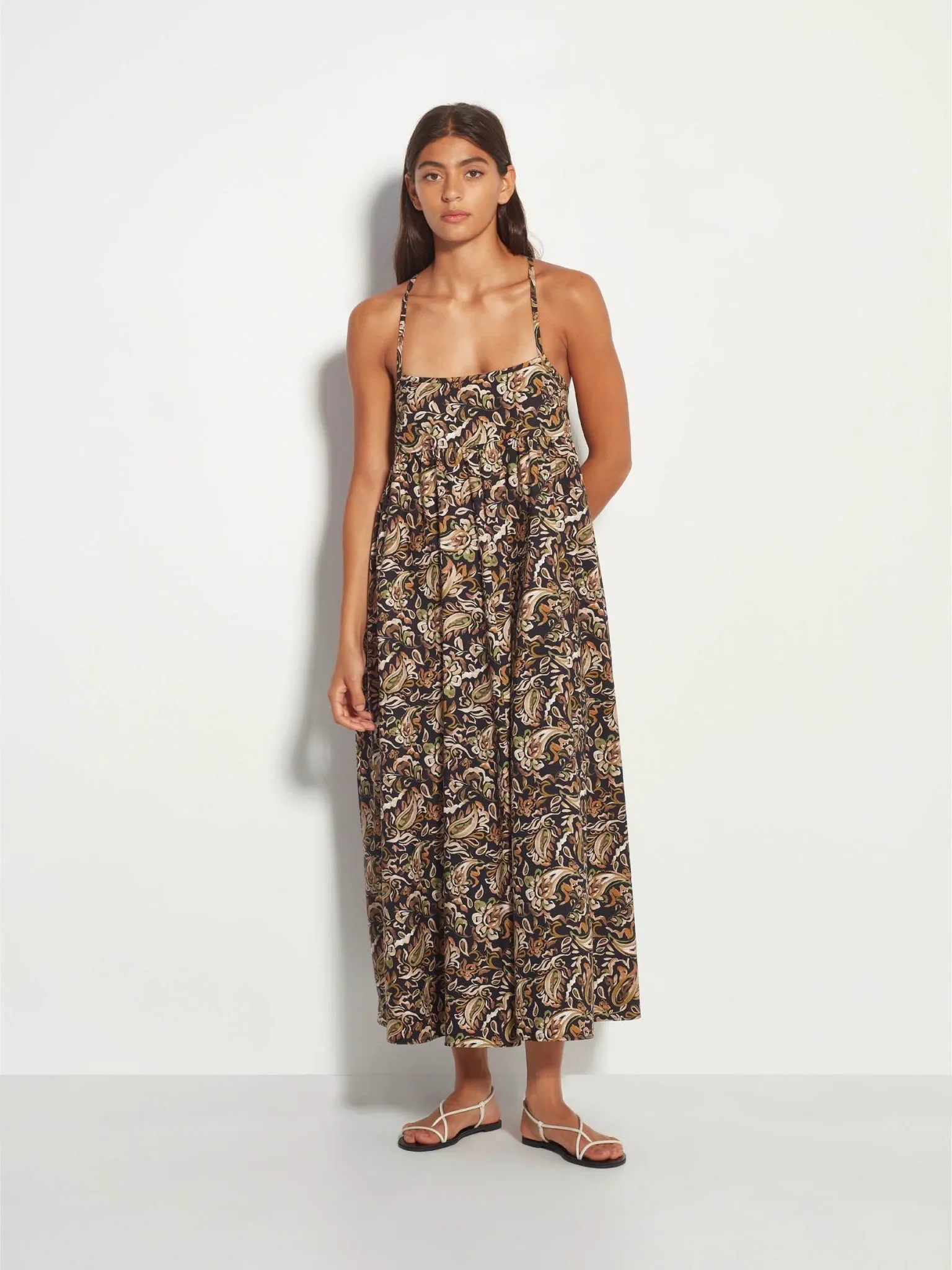 Jasmine Dress | Painterly Paisley