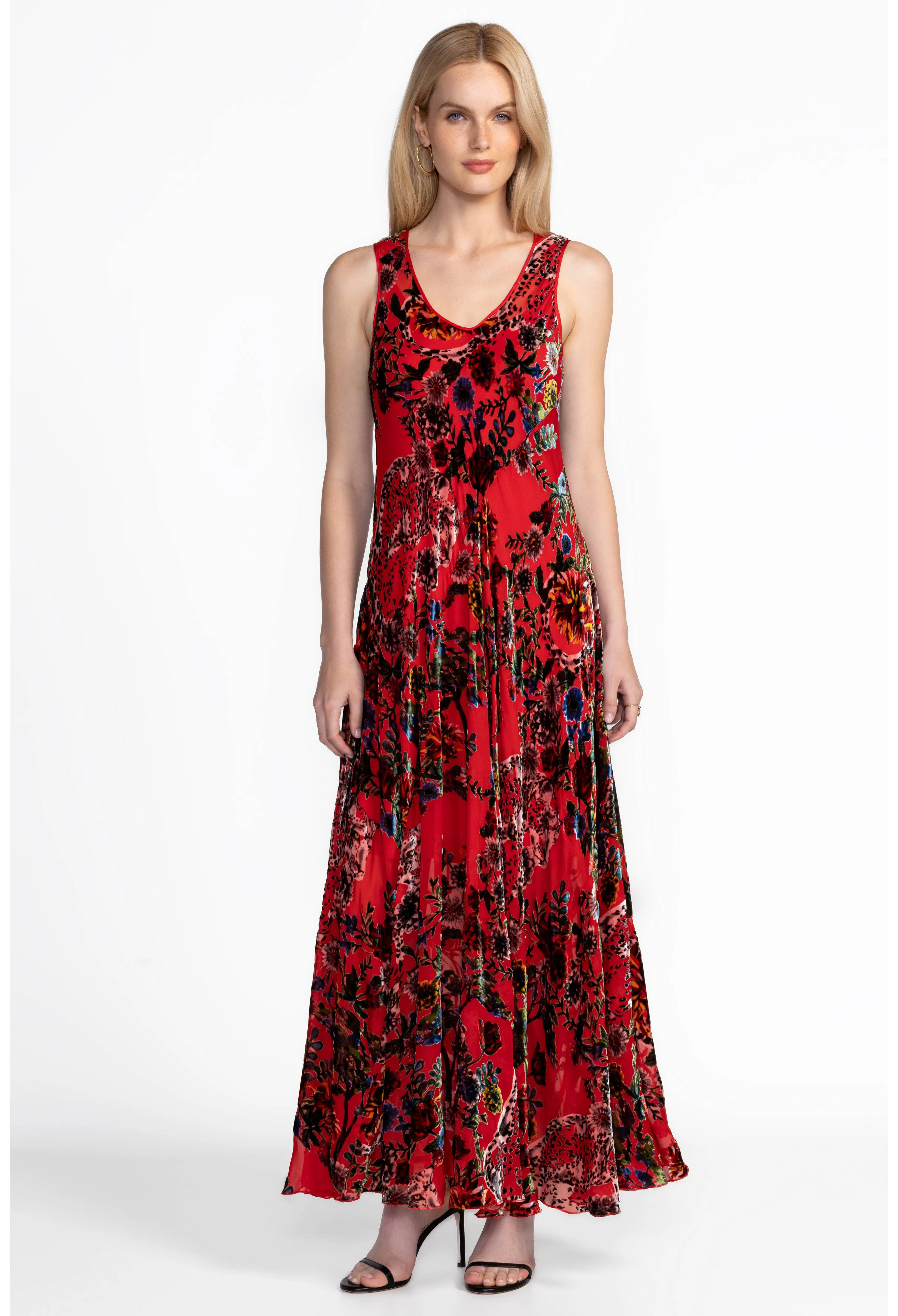 Johnny Was Bobcat Forest Bias Dress (Slip)
