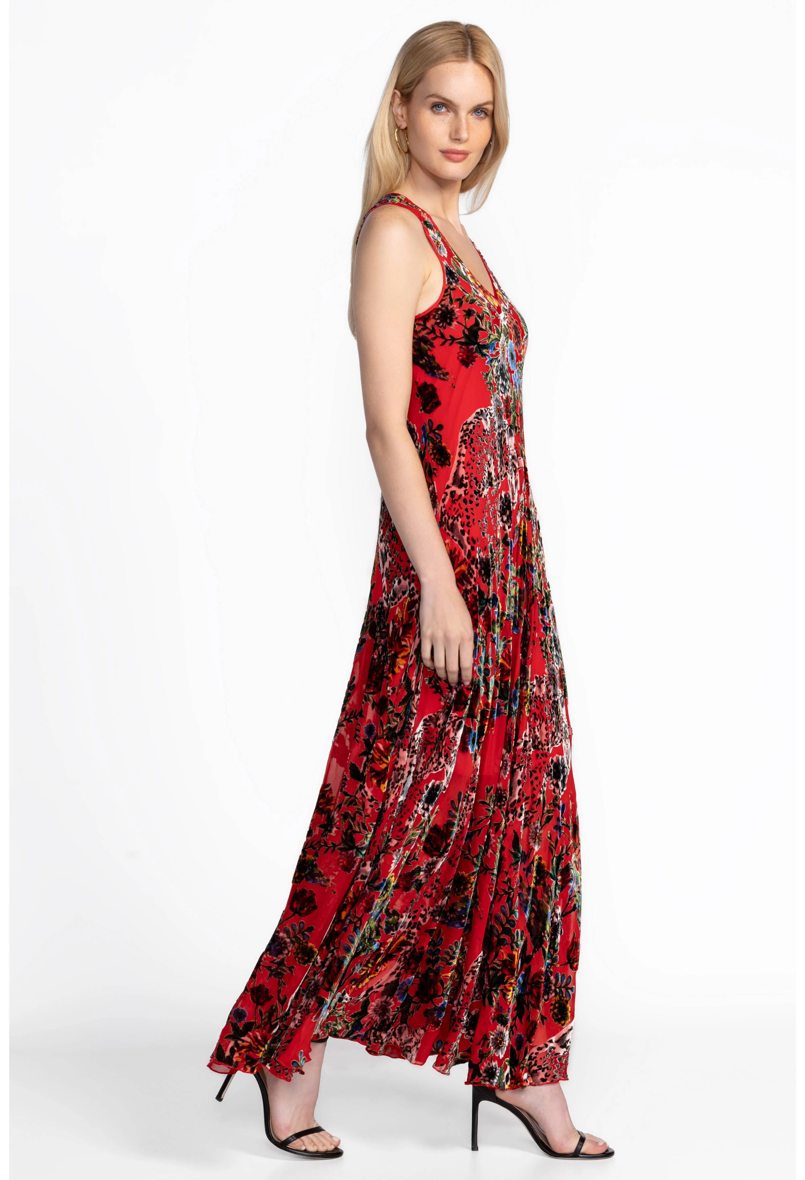 Johnny Was Bobcat Forest Bias Dress (Slip)