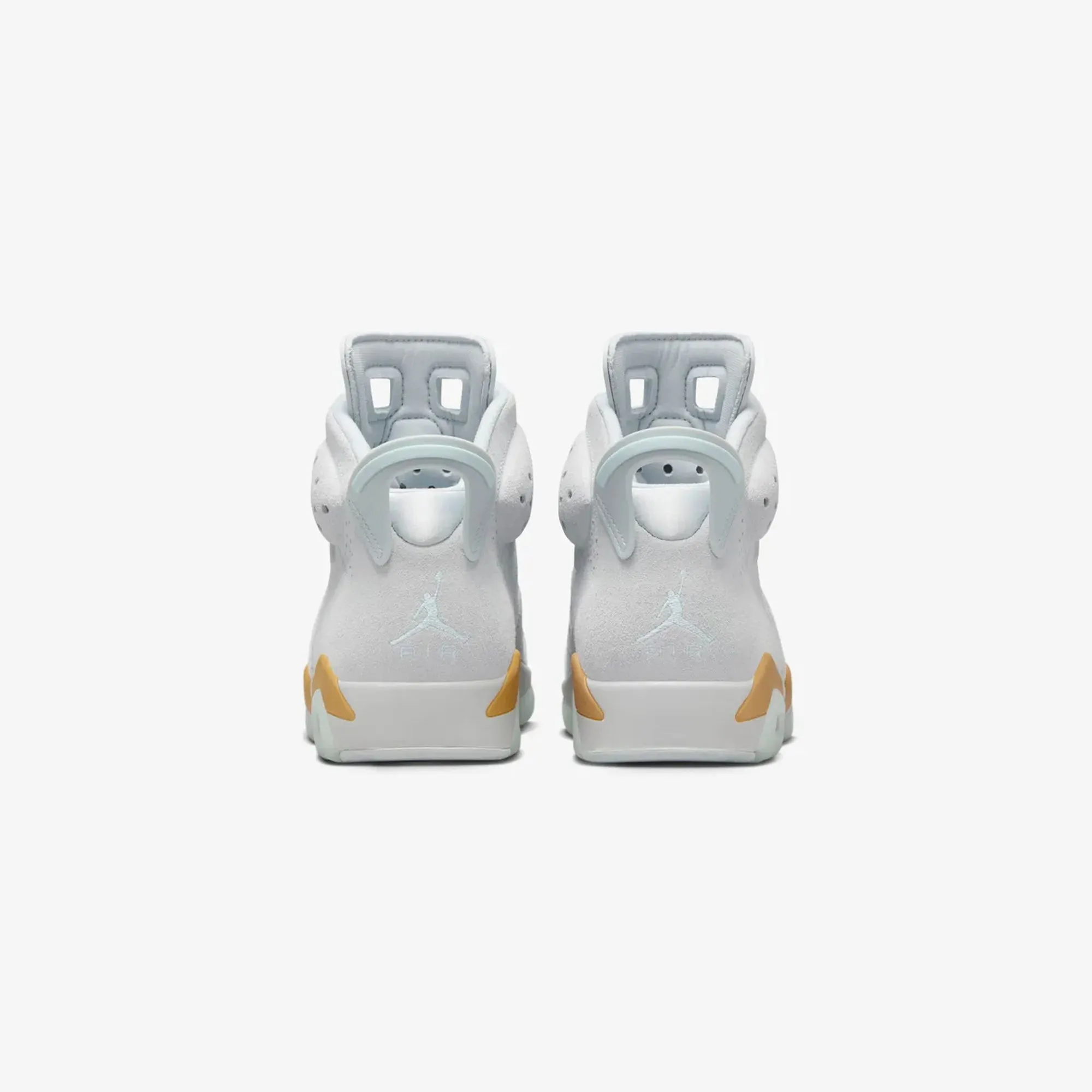 JORDAN | AIR JORDAN 6 RETRO "PEARL" { PURE PLATINUM/GLACIER BLUE-METALLIC GOLD