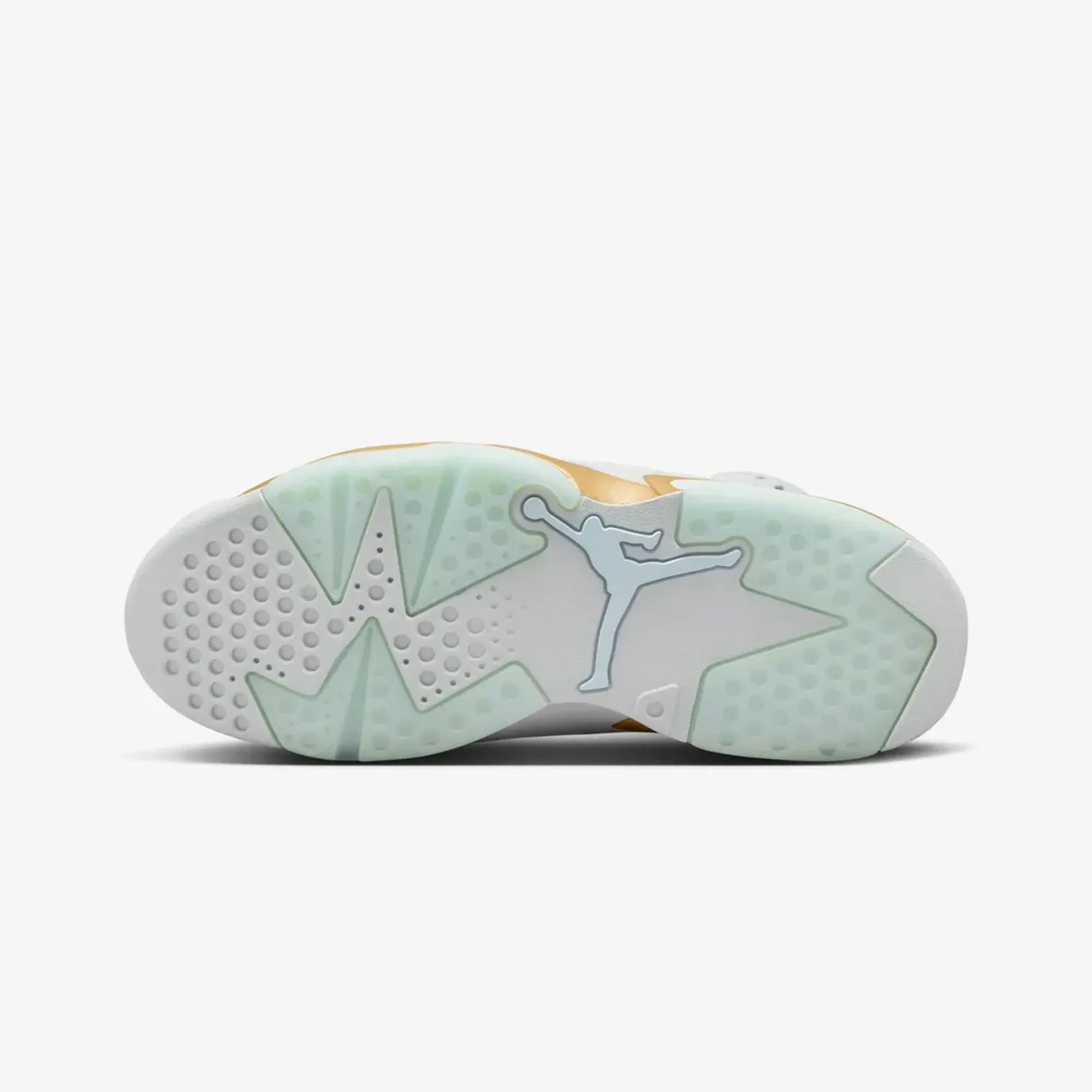 JORDAN | AIR JORDAN 6 RETRO "PEARL" { PURE PLATINUM/GLACIER BLUE-METALLIC GOLD