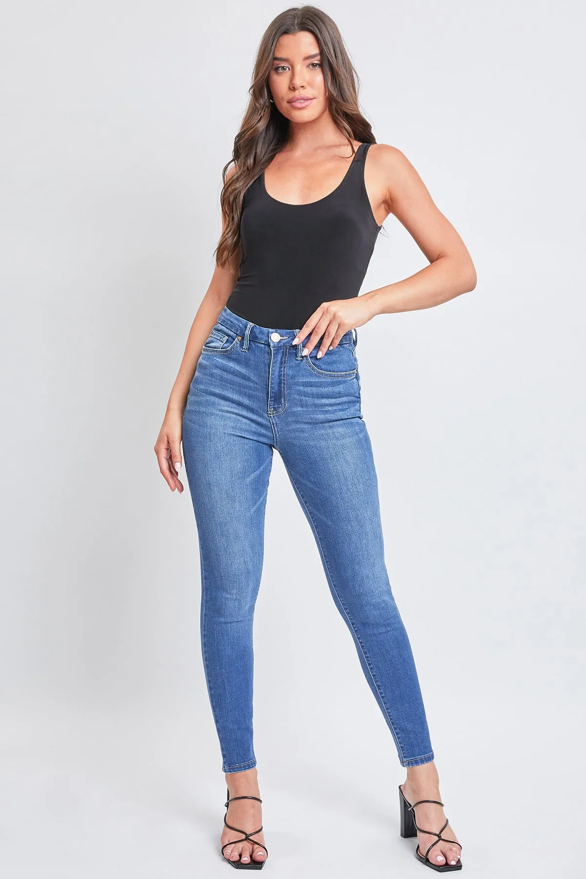 Junior Curvy Fit High Rise Skinny Jeans, Pack of 12