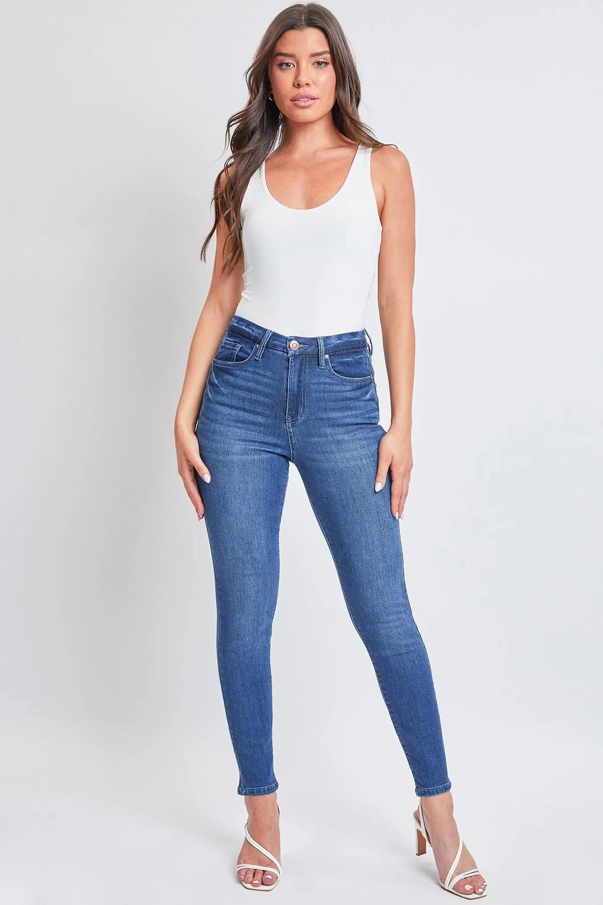 Junior Curvy Fit High Rise Skinny Jeans, Pack of 12