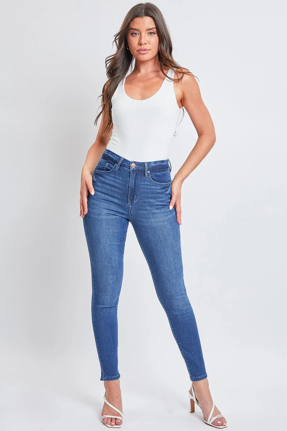 Junior Curvy Fit High Rise Skinny Jeans, Pack of 12