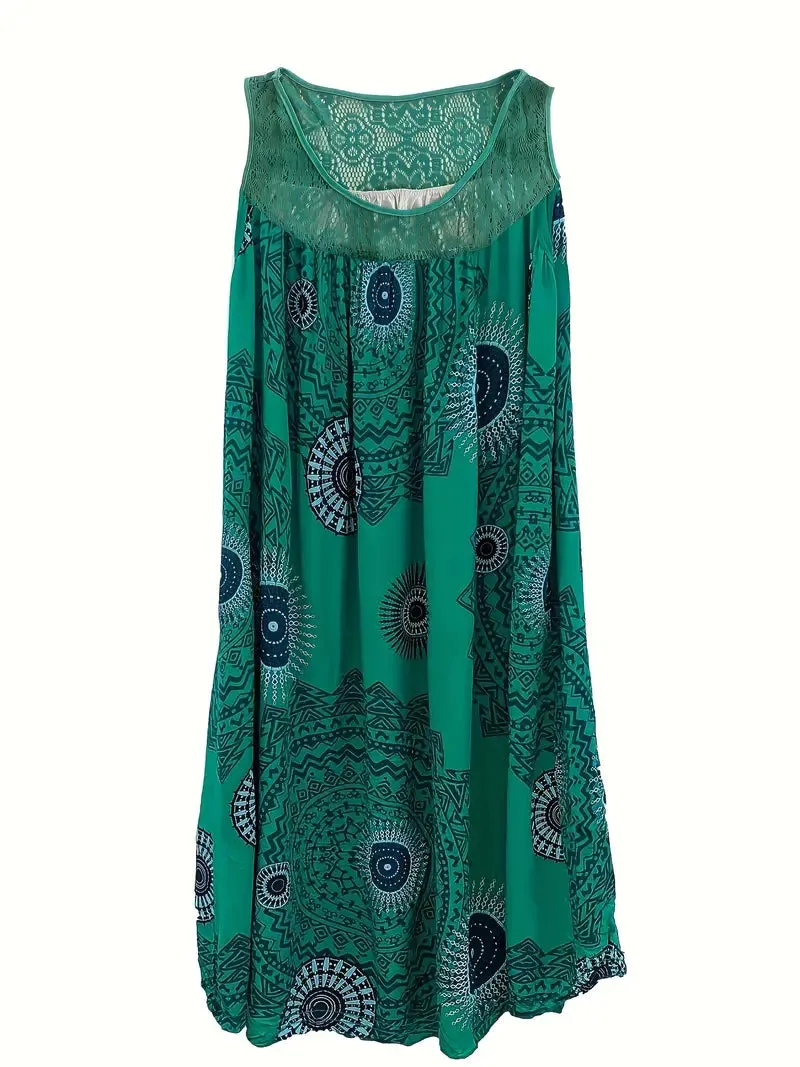 Juniper – Plus-Size Paisley Sleeveless Dress