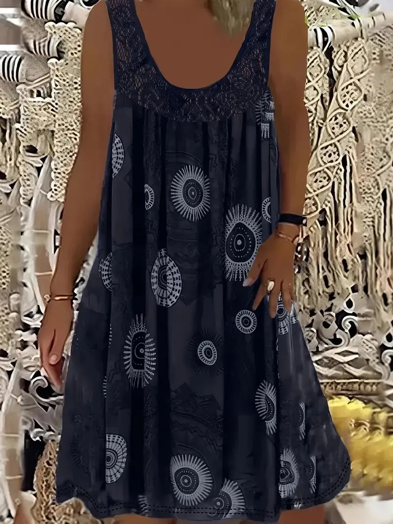 Juniper – Plus-Size Paisley Sleeveless Dress