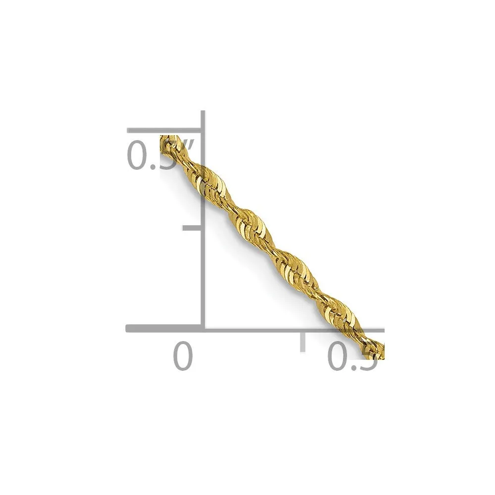 Leslie's 10K 1.5mm Diamond-Cut Lightweight Rope Chain