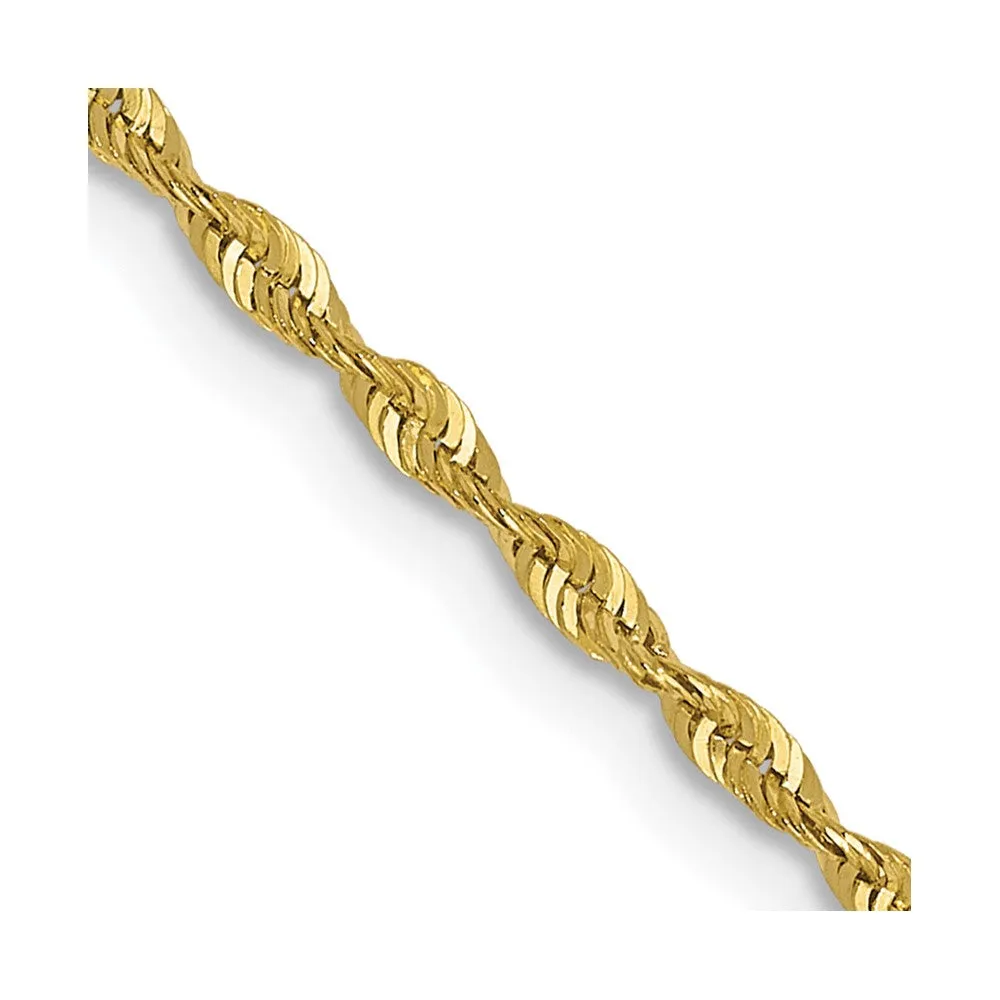 Leslie's 10K 1.5mm Diamond-Cut Lightweight Rope Chain