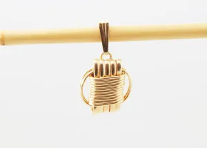 Lightweight 14 Kt Solid Gold Pendant