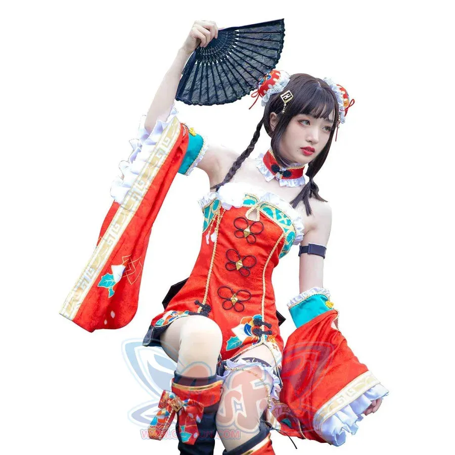 LoveLive!Sunshine!! Aqours Kurosawa Dia Cosplay Costume Cheongsam Awakening Ver. mp005225
