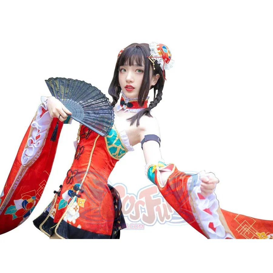 LoveLive!Sunshine!! Aqours Kurosawa Dia Cosplay Costume Cheongsam Awakening Ver. mp005225