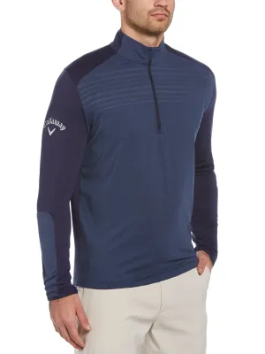 Mens Lightweight 1/4 Zip Aquapel Sweater