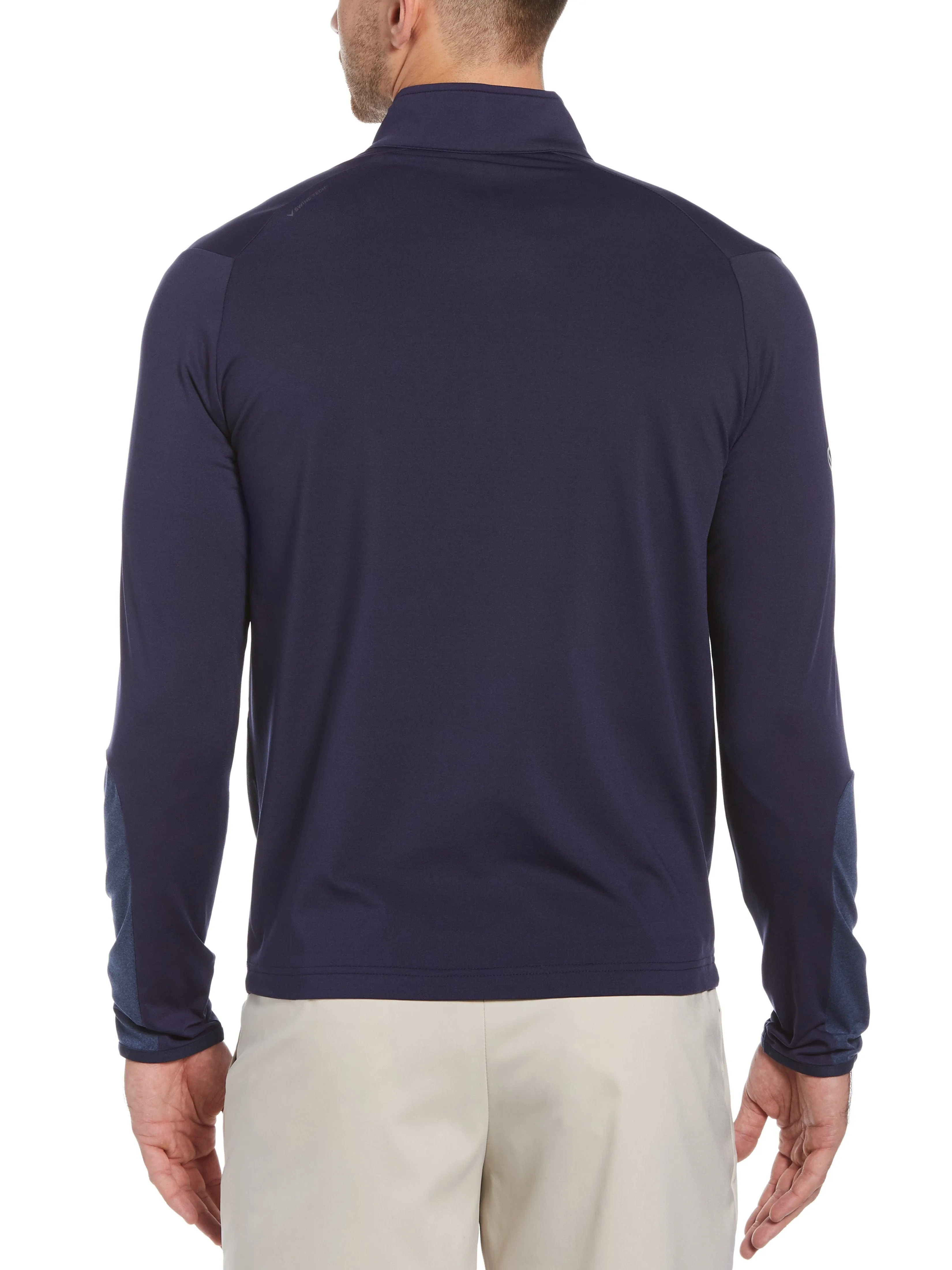 Mens Lightweight 1/4 Zip Aquapel Sweater