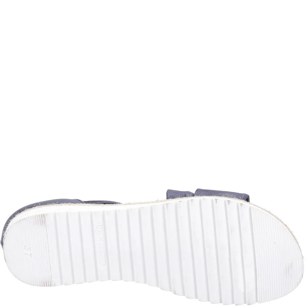 Navy Gemma Espadrille Wedges