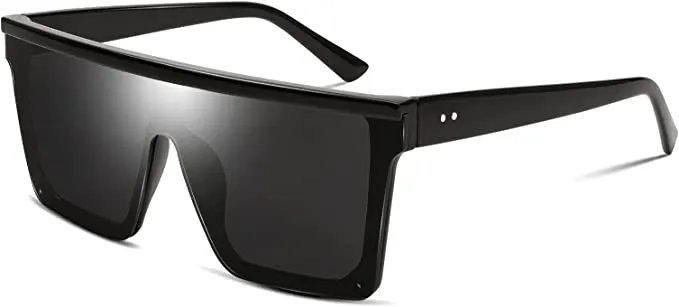 New FEISEDY Fashion Oversize Siamese Lens Sunglasses Women Men Succinct Style UV400 B2470